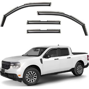 Window Deflectors Smoke Tinted in-Channel Side Window Vent Visor Deflectors Rain Guards Compatible with Ram 1500 (New Body Style) 2019-2026 Crew Cab - 4pcs. GW0112 in Kuwait
