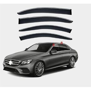 4 قطع من عاكسات الرياح الأمامية والخلفية للسيارة Be-nz E-Class W213 2017+ نوافذ جانبية للأبواب والرياح والمطر وحارس الدخان ودرع الرياح ملحقات in Kuwait