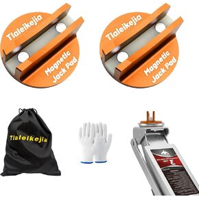 قطعتان من مهايئ وسادة الرافعة المغناطيسية العالمية، محول حاجز إطار لحام من الألومنيوم المشقوق مع مغناطيس نيوديميوم قوي، وسادة رفع رافعة محززة شديدة التحمل للسيارات in Kuwait