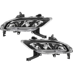Front Fog Light Pair Compatible with 2016-2019 Nissan Maxima Front Bumper Fog Lamp Replacement for NI2593134 NI2592134 Clear Lens Driver&Passenger Side in Kuwait
