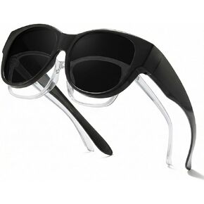 نظارات شمسية مستقطبة من Myiaur للنساء، نظارات شمسية عصرية للارتداء فوق النظارات حماية من الأشعة فوق البنفسجية 400 للقيادة في الهواء الطلق in Kuwait