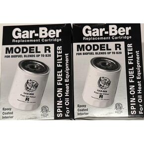 Two Pack - General Filters Model R Gar-Ber Replacement Cartridge, Spin-On Fuel Oil Filter for Biofuel Blends Up to B20 General Filter 2605 "R" Spin-On Oil Filter - Easy Change for Oil Fuel Filtration in Kuwait