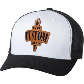 Custom Leather Patch Trucker Hat FF 6511 in Kuwait