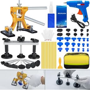 مجموعة أدوات سحب دنت السيارة، 56 قطعة من أدوات إزالة دنت السيارة، طقم إصلاح دنت السيارة قابل للتعديل، أداة سحب الجسور، أداة إزالة دنت لإصلاح السيارات وسيارات الدفع الرباعي والأضرار الناجمة عن البرد بنفسك in Kuwait