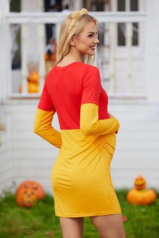 For G and PL Halloween Women's Maternity Pregnancy Pregnant Winnie Costume Mini Dresses Multicoloured M in Saudi Arabia