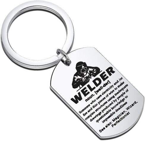TGBJE Welder Definition Keychain Welding Artisan Gift Metalworking Welding Jewelry For Iron Worker in Saudi Arabia