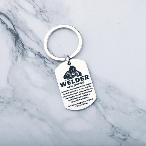 TGBJE Welder Definition Keychain Welding Artisan Gift Metalworking Welding Jewelry For Iron Worker in Saudi Arabia