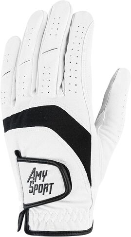 Amy Sport Golf Gloves Men Right Handed Golfer Left Hand 3 Pack Leather All Weather Grip Soft Breathable Flexible for Mens in Kuwait