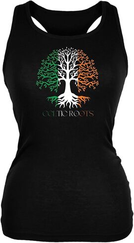 قميص بدون أكمام ناعم من Animalworld St Patricks Day Celtic Roots بعلم أيرلندي شجرة الحياة للصغار in Kuwait