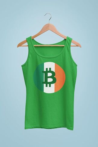 Animal World St Patricks Day Irish Bitcoin Juniors Womens Tank Top in Saudi Arabia