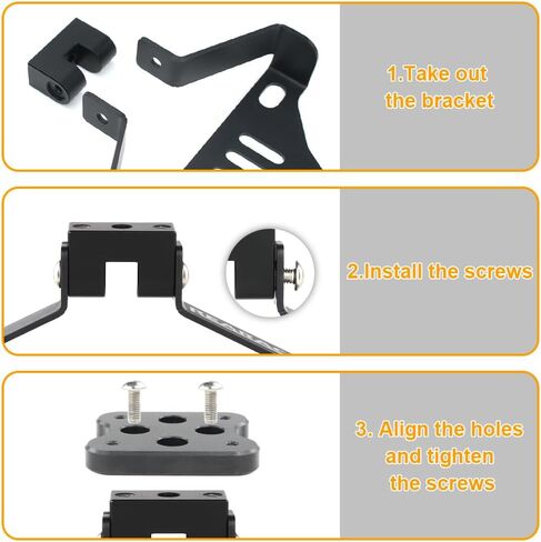 GPS Mount Bracket Motorcycle Phone Navigation Holder Fit for Royal Enfield Himalayan 450 2024 2025, Compatible with Garmin/Tomtom Mount (AMPS Hole) in Saudi Arabia