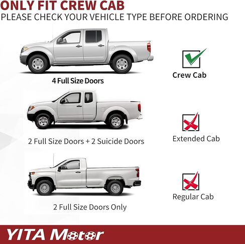 YITAMOTOR 6 Inches Running Boards Compatible with 2005-2026 Nissan Frontier Crew Cab Only, Pickup 4-Door Nerf Bars Side Steps Step Bars in Saudi Arabia
