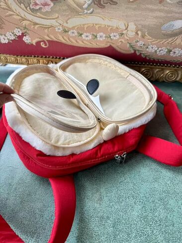Ita Bag AppleShaped Backpack with Transparent Pocket Cute Bag Customizable with Apple Seed Patches in Saudi Arabia
