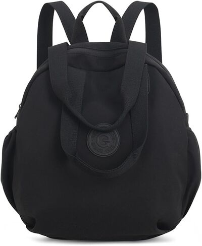 NOTAG Casual Backpack Purse for Women Shoulder Bag Waterproof Nylon Multi-Pockets Drawstring Backpack Large Tote Purse Travel Work in Kuwait