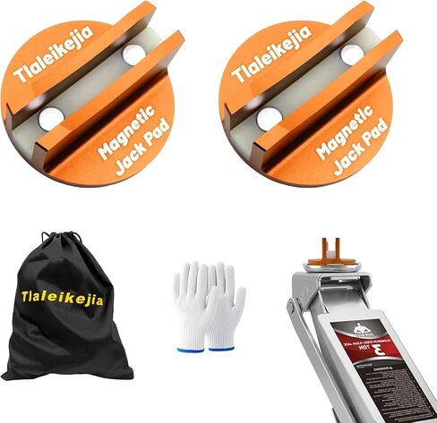 قطعتان من مهايئ وسادة الرافعة المغناطيسية العالمية، محول حاجز إطار لحام من الألومنيوم المشقوق مع مغناطيس نيوديميوم قوي، وسادة رفع رافعة محززة شديدة التحمل للسيارات in Kuwait