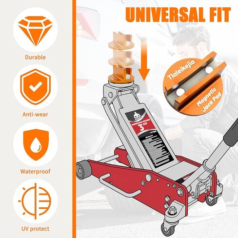 قطعتان من مهايئ وسادة الرافعة المغناطيسية العالمية، محول حاجز إطار لحام من الألومنيوم المشقوق مع مغناطيس نيوديميوم قوي، وسادة رفع رافعة محززة شديدة التحمل للسيارات in Kuwait