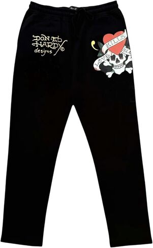 ED HARDY Men’s Love Kills Slowly Print Sweatpants in Saudi Arabia