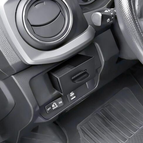 TACOBRO Center Console Storage Box for Toyota Tacoma 2016–2023 – Driver Side Cubby Drawer Organizer Tray, Coin Key Card Holder Insert, ABS Interior Accessories in Saudi Arabia