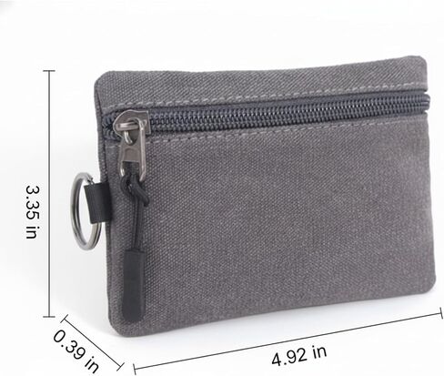 Small Coin Purse for Women ＆ Pocket Organizer,Cute Canvas Keychain & Card in Saudi Arabia