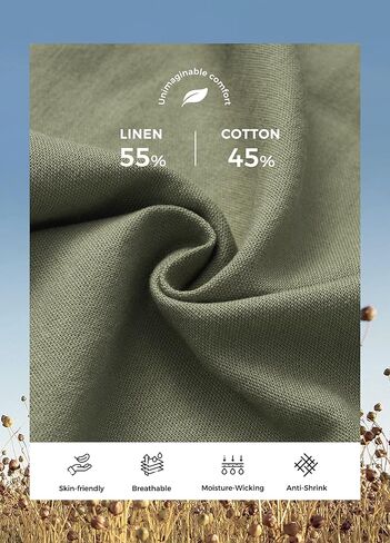 Willit Women Linen Pants Wide Leg Casual Palazzo Pants Cotton Linen Lounge Beach Summer Pants with Pockets 29" Sage Green M in Saudi Arabia