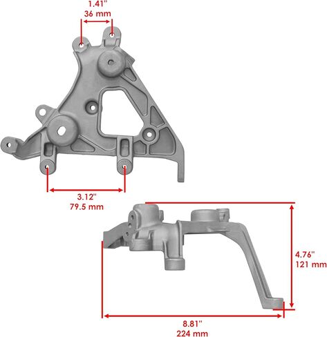 Caltric Front Fender Right Headlight & Bracket Compatible with Yamaha Raptor 700 YFM700 2006-2012 / Raptor 700R YFM700 2011-2012 in Saudi Arabia