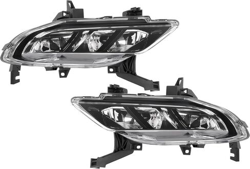 Front Fog Light Pair Compatible with 2016-2019 Nissan Maxima Front Bumper Fog Lamp Replacement for NI2593134 NI2592134 Clear Lens Driver&Passenger Side in Kuwait