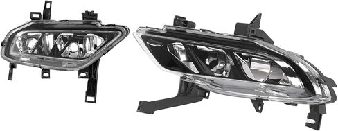 Front Fog Light Pair Compatible with 2016-2019 Nissan Maxima Front Bumper Fog Lamp Replacement for NI2593134 NI2592134 Clear Lens Driver&Passenger Side in Kuwait