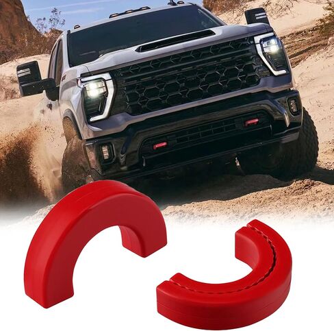Tow Hook Covers Fit for Chevy Silverado 1500 2007-2025, Hitch Cover Front Car Tow Hooks Personalized Front Accessories with Enhanced Protection and Durable Construction Easy Installation(Red) in Saudi Arabia