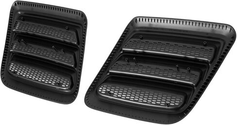 Blue Oval Industries Roush 422325 Hood Vent Heat Extractors Gloss Black Pair for 2018-2023 Ford Mustang in Saudi Arabia