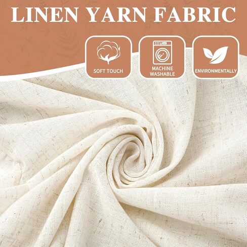 JarThenaAMCS Tied Up Window Valance Beige Bowknot Ruffled Window Tie Up Curtain Tiers for Windows Rod Home Kitchen Cafe Decoration 1 Panel, 53.1 x 39.4 Inch in Saudi Arabia