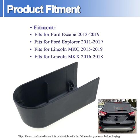 BB5Z-17C526-A Rear Windshield Wiper Arm Nut Cap Fits for Ford Escape 2013-2019 Explorer 2011-2019, for Lincoln MKC MKX 2015-2019 in Saudi Arabia