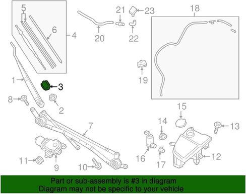 Front Windshield Wiper Arm Nut Cover Cap Replacement for Mazda 3 2014-2018 CX-3 2016-2021/MX-5 Miata 2016-2023 in Kuwait