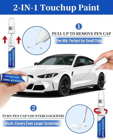 Crystal White Pearl K1X Touch up Paint for Subaru-Exact Match Scratch Repair Kit 2-In-1 Premium Car Paint Pen for Chips & Nicks in Saudi Arabia