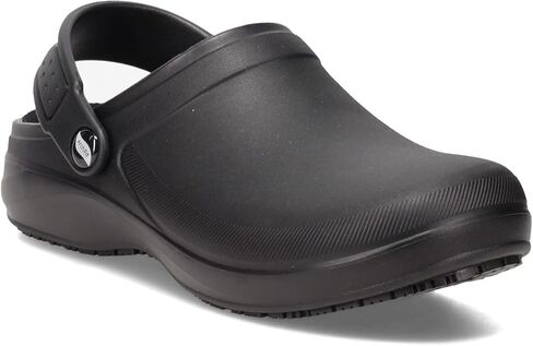 Skechers Womens Women's Arch Fit Riverbound Pasay Sr Clog Black in Saudi Arabia