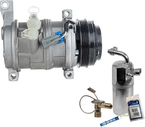 Replacement A/C Compressor Kit fits Chevrolet Suburban 1500, Suburban 2500 6.0L V8 (With Rear A.C., 2-Bolt Hose Mount) in Saudi Arabia