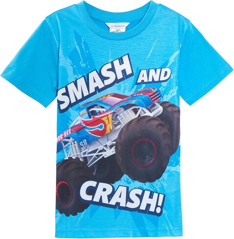 Hot Wheels 3 Pack Monster Trucks T-Shirts Kids Multipack Short Sleeve Tees in Saudi Arabia