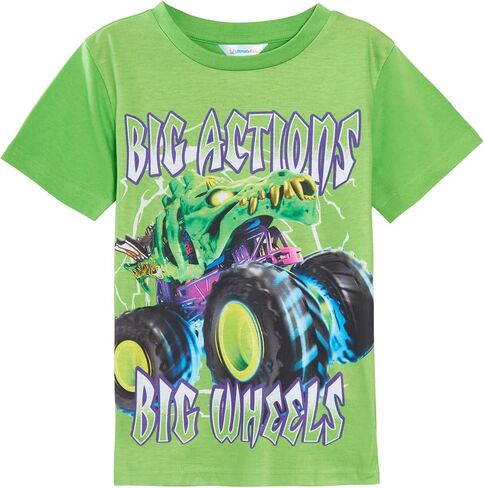 Hot Wheels 3 Pack Monster Trucks T-Shirts Kids Multipack Short Sleeve Tees in Saudi Arabia