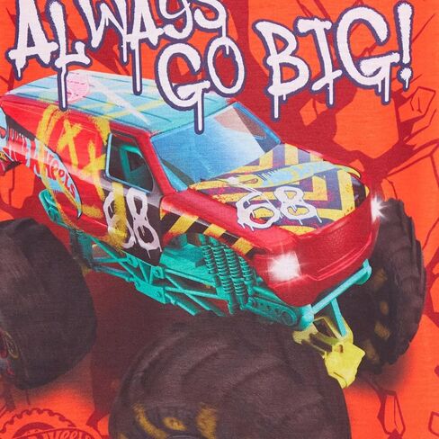 Hot Wheels 3 Pack Monster Trucks T-Shirts Kids Multipack Short Sleeve Tees in Saudi Arabia