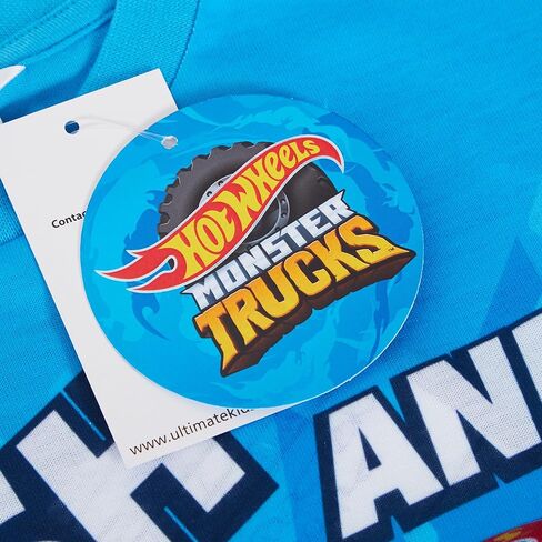 Hot Wheels 3 Pack Monster Trucks T-Shirts Kids Multipack Short Sleeve Tees in Saudi Arabia