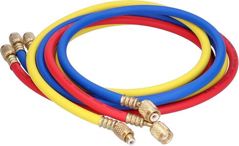 خرطوم شحن التيار المتردد من Buachois، أنبوب تعبئة سائل للكشف عن أنابيب التبريد CT-360RYB H R410 1.5 متر لمكيفات هواء السيارات وأنظمة التدفئة والتهوية وتكييف الهواء الصناعية in Kuwait