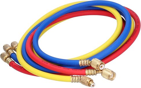 خرطوم شحن التيار المتردد من Buachois، أنبوب تعبئة سائل للكشف عن أنابيب التبريد CT-360RYB H R410 1.5 متر لمكيفات هواء السيارات وأنظمة التدفئة والتهوية وتكييف الهواء الصناعية in Kuwait