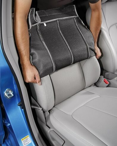 Clazzio 2020-2023 Toyota Tacoma Double Cab Power Driver Seat غطاء مقعد جلدي أسود in Kuwait