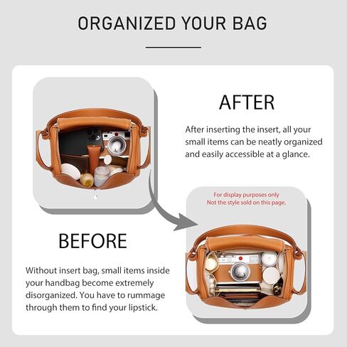 Purse Organizer Insert for Hermes Lindy, Lightweight Storage Divider for Luxury Handbag with 5 Pockets, Premium Felt Large Capacity Bag Shaper(Lindy 26/ Beige) in Saudi Arabia