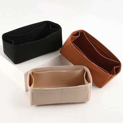 Purse Organizer Insert for Hermes Lindy, Lightweight Storage Divider for Luxury Handbag with 5 Pockets, Premium Felt Large Capacity Bag Shaper(Lindy 26/ Beige) in Saudi Arabia