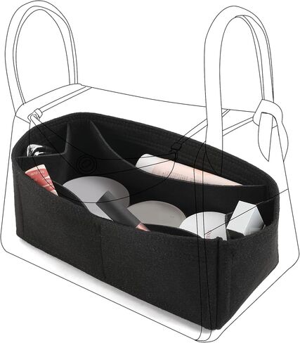 Purse Organizer Insert for Hermes Lindy, Lightweight Storage Divider for Luxury Handbag with 5 Pockets, Premium Felt Large Capacity Bag Shaper(Lindy 26/ Beige) in Saudi Arabia