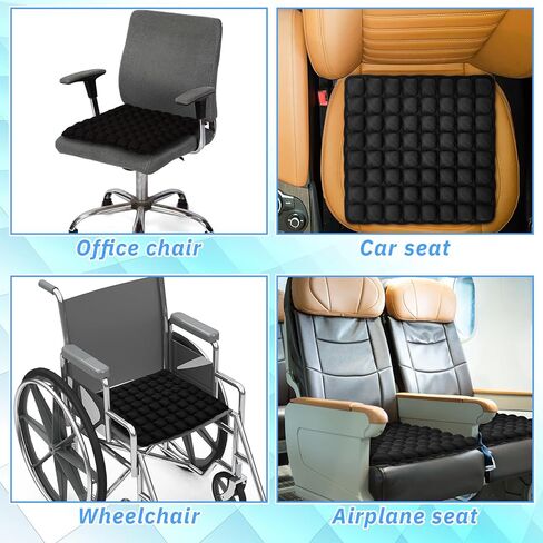 2 Packs Air Seat Cushion Inflatable Seat Cushion for Car Office Chair Wheelchair Pad Camping Mat for Pain Pressure Relief, 18"×18'' in Saudi Arabia
