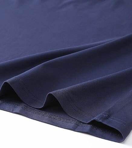 Men Blue Polo Shirt Short Sleeve Slim Fit Contrast Trim Casual Business Top in Saudi Arabia