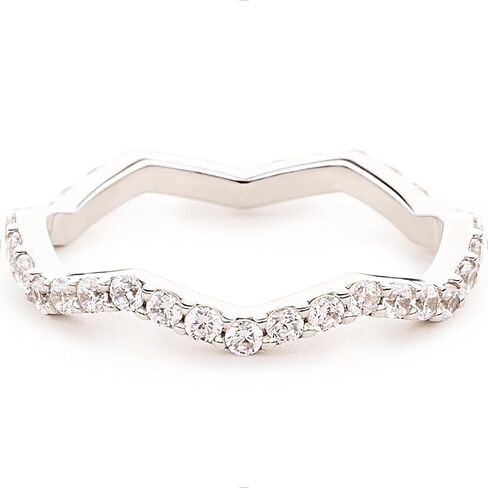 STORYJEWELLERY 925 Sterling Silver Rings, Thumb Rings for Women, Silver Wedding Band for Women, Wave Ring, Stackable Ring, Gifts for Her in Saudi Arabia