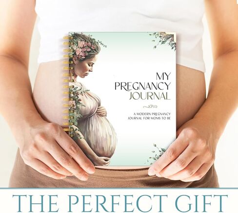 Pregnancy Journal Gift for Expecting Moms 2026 – Elegant Memory Book & Weekly Planner with Floral Pen | Maternity Keepsake Diary for First-Time Moms in Saudi Arabia