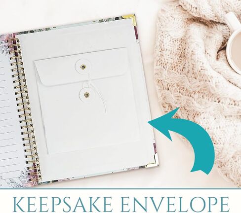 Pregnancy Journal Gift for Expecting Moms 2026 – Elegant Memory Book & Weekly Planner with Floral Pen | Maternity Keepsake Diary for First-Time Moms in Saudi Arabia